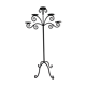 Black metal candlestick