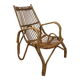 vintage italian rattan lounge chair