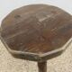 Brutalist stool in solid wood