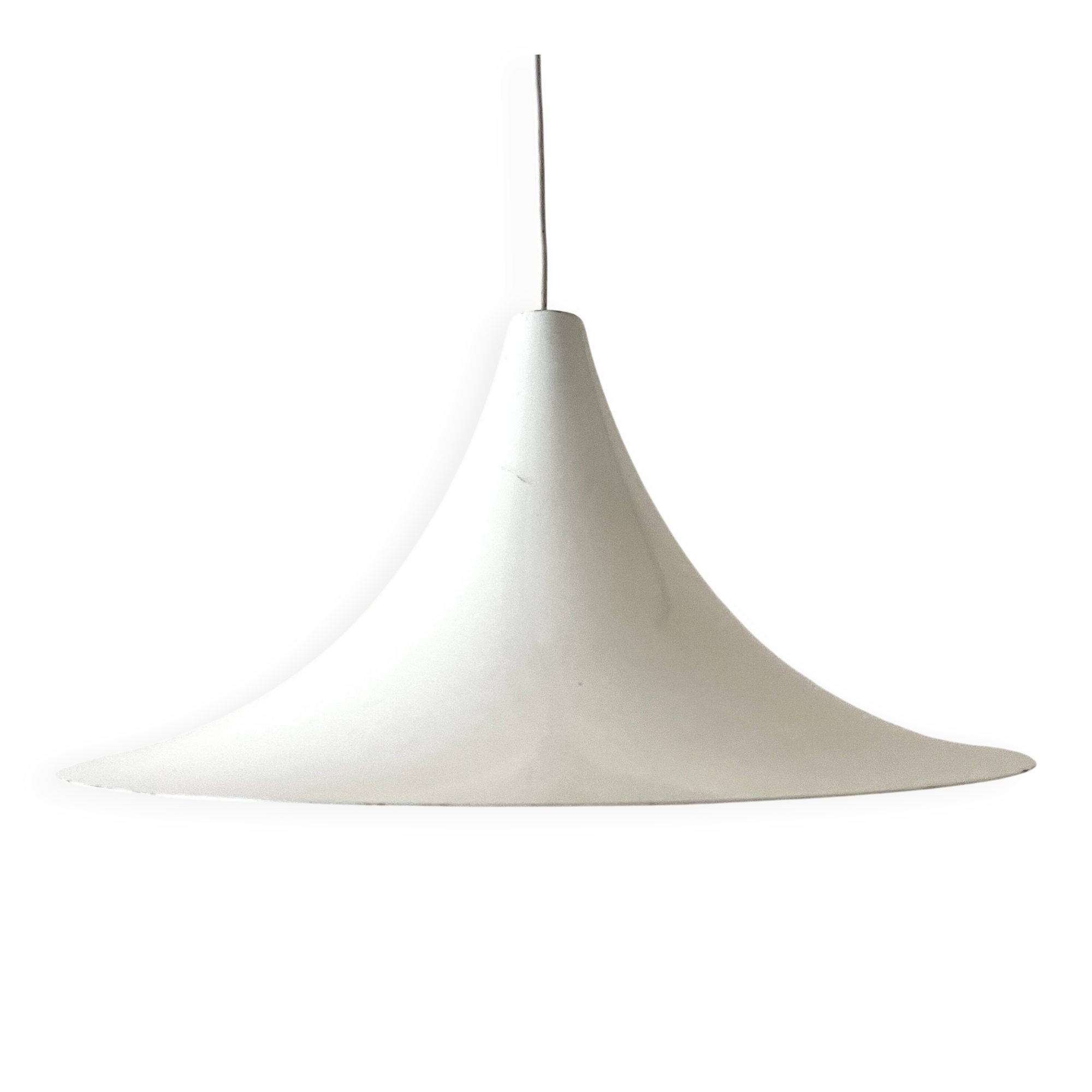 White solid metal tulip suspension, 1970 design.
