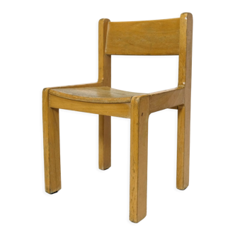 Children's chair all wood, 1960-1970.