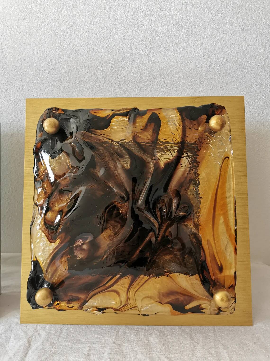 Set of 2 Murano Glass Wall Lamps by Toni Zuccheri for Venini, 1970s Italy