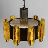 Acrylic pendant light/chandelier by Claus Bolby for CEBO Industri. Denmark 1960s