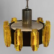 Acrylic pendant light/chandelier by Claus Bolby for CEBO Industri. Denmark 1960s