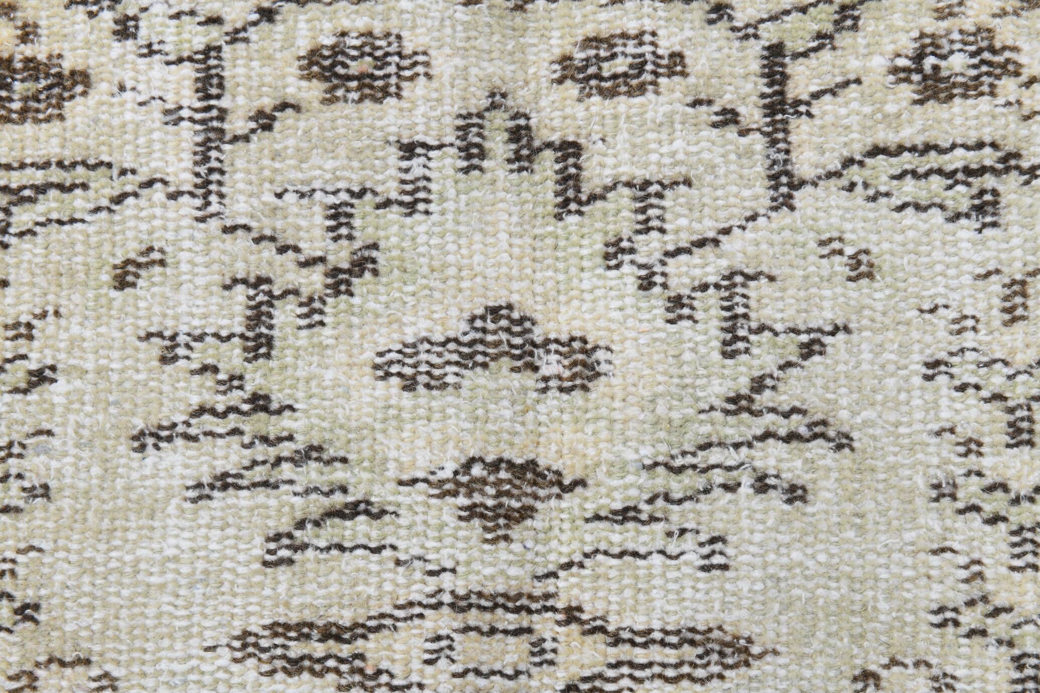 Tapis Vintage Tons Neutres Beige Motif Discret Élégant, 166x244 Cm
