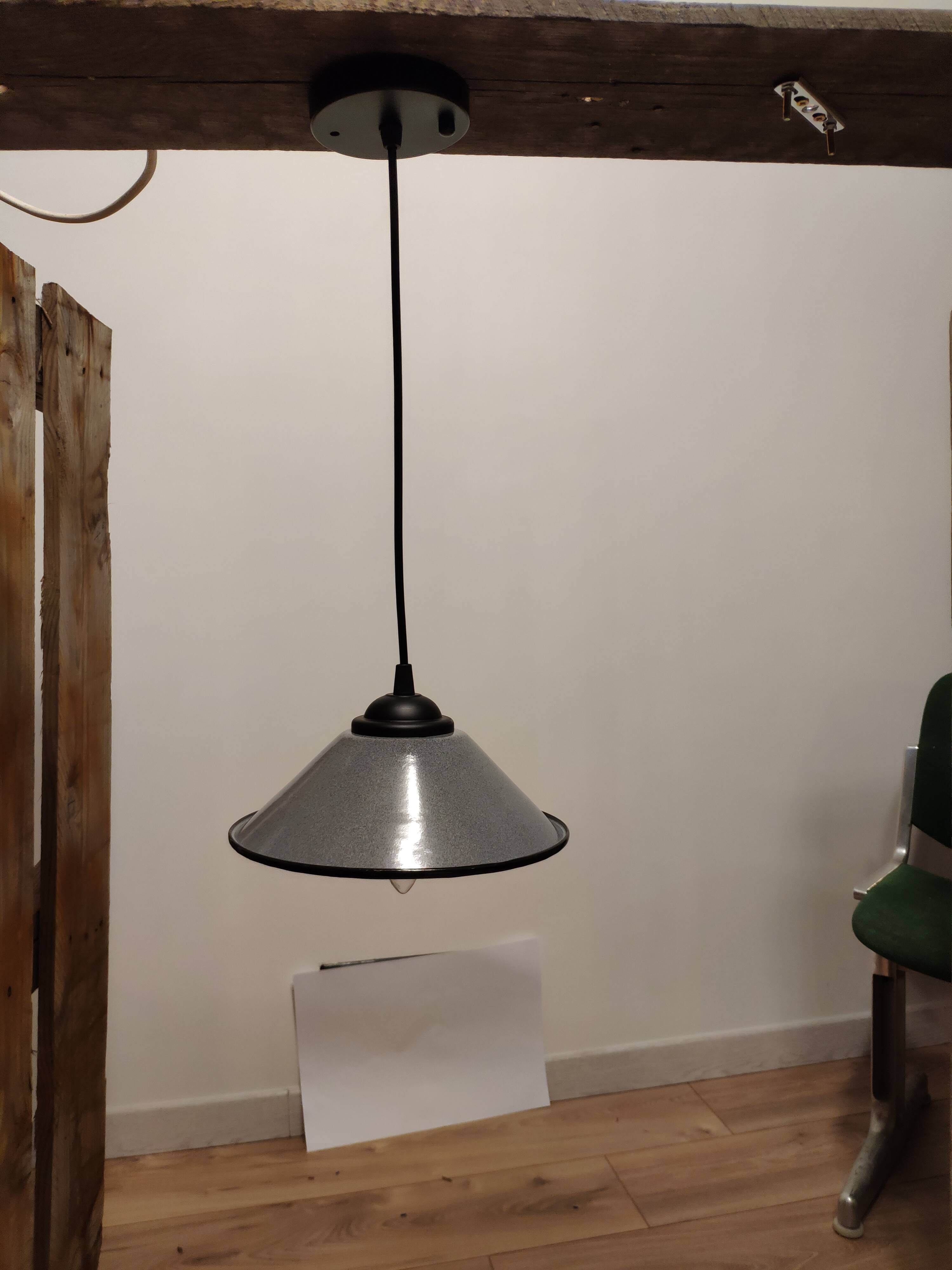 Blue-grey industrial vintage suspension