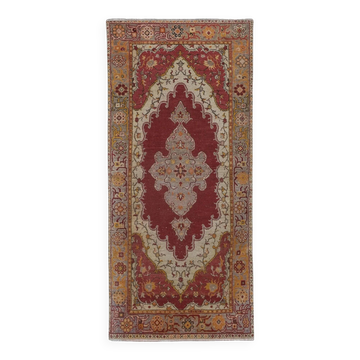 Tapis Oushak turc vintage 103x224 cm