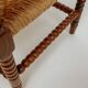 Classic vintage bobbin corner armchair