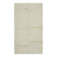 Hand-knotted oriental rustic 1970s 180 cm x 320 cm beige hemp kilim carpet