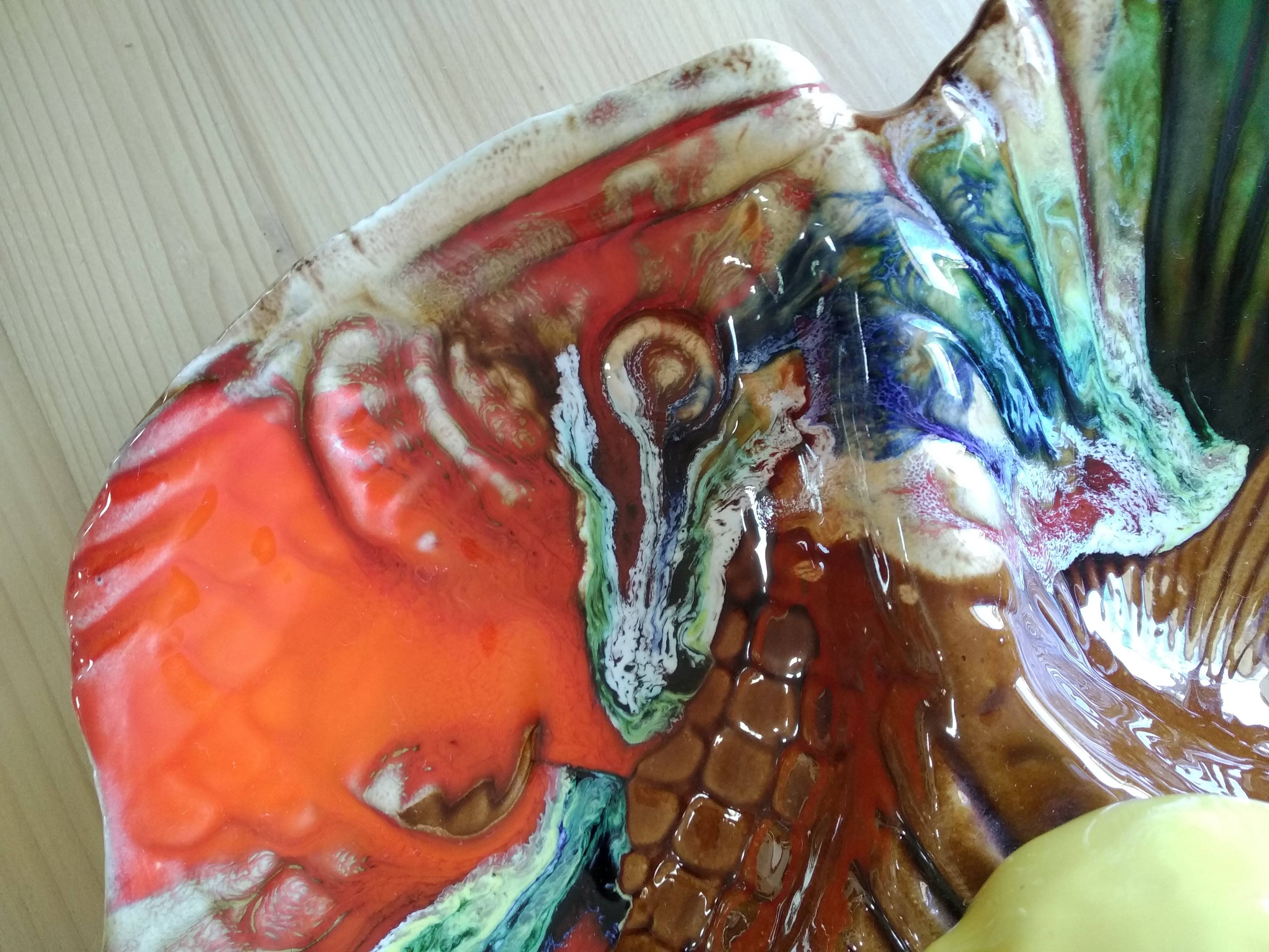 Vallauris Lemon Barbotine Dish