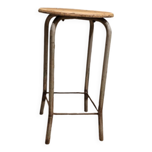 Tabouret d atelier haut - bois