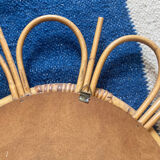 Rattan sun mirror