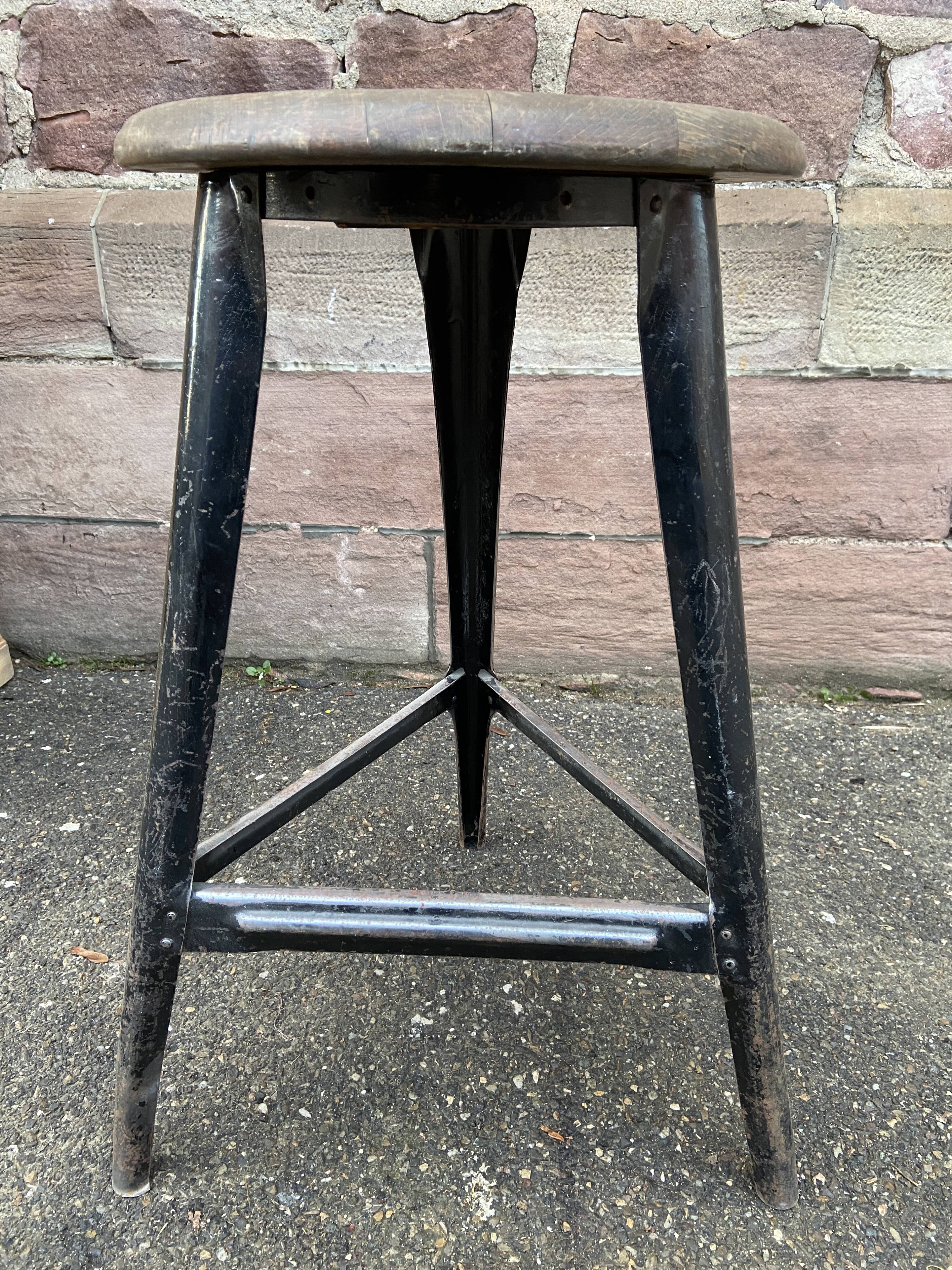 Vintage industrial stool