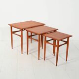 Scandinavian nesting tables from the 1950s–60s