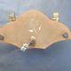 Copper wall lamp with 1940s Art Deco shades.