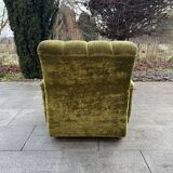 Fauteuil Velours Vert année 70