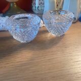 Pair of crystal candlesticks