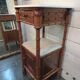 Table de chevet bois bambou du XIXème