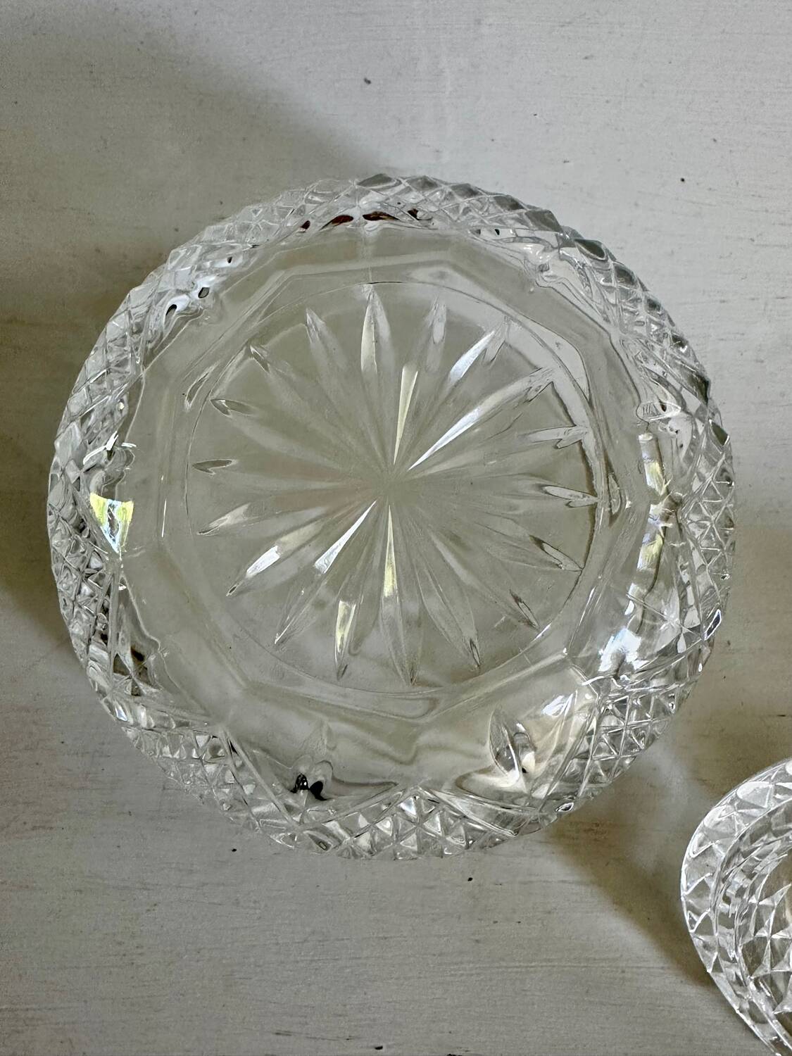 Small glass candy dish