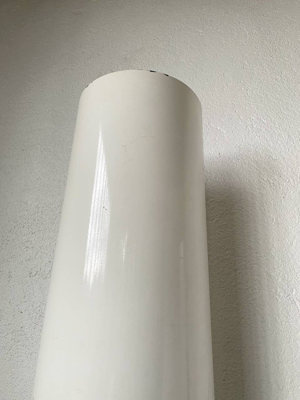 Pair of Parscot wall lights in white lacquered metal from the 80s