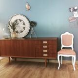 Chaise restaurée et retapissée