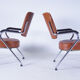 Chaises cognac cuir - set de 2