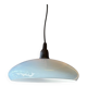 Vintage upcycled light blue opaline pendant light
