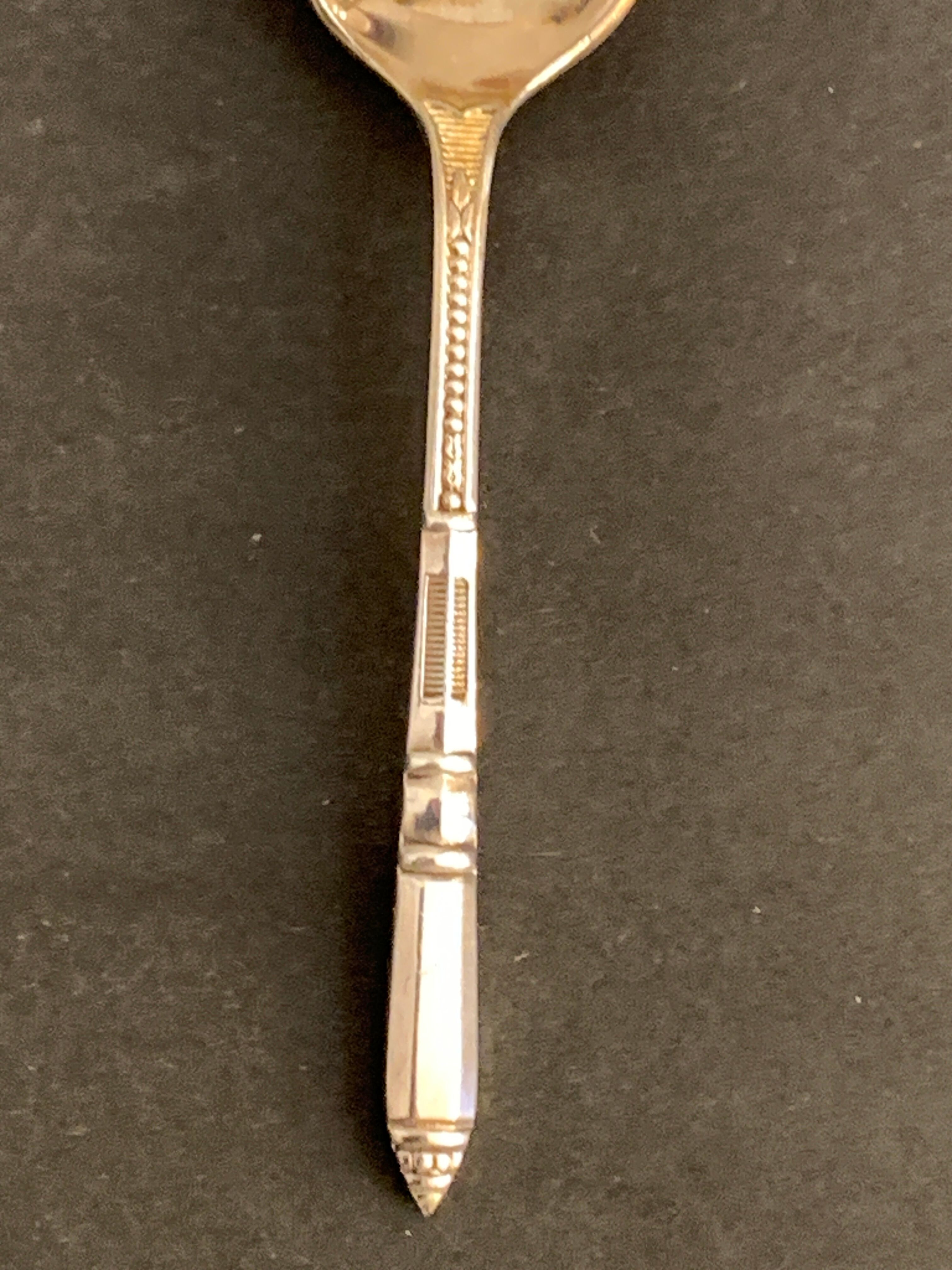 12 mocha spoons or coffee in Ercuis silver metal in their original box