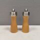 Salt and pepper set with Peugeot grinder.