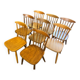 Set of 8 Scandinavian chairs