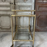 Vintage gold bar cart serving trolley