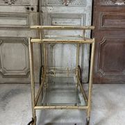Vintage gold bar cart