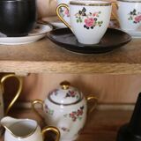 Limoges porcelain coffee service F.Legrand (13 pieces), early 20th century