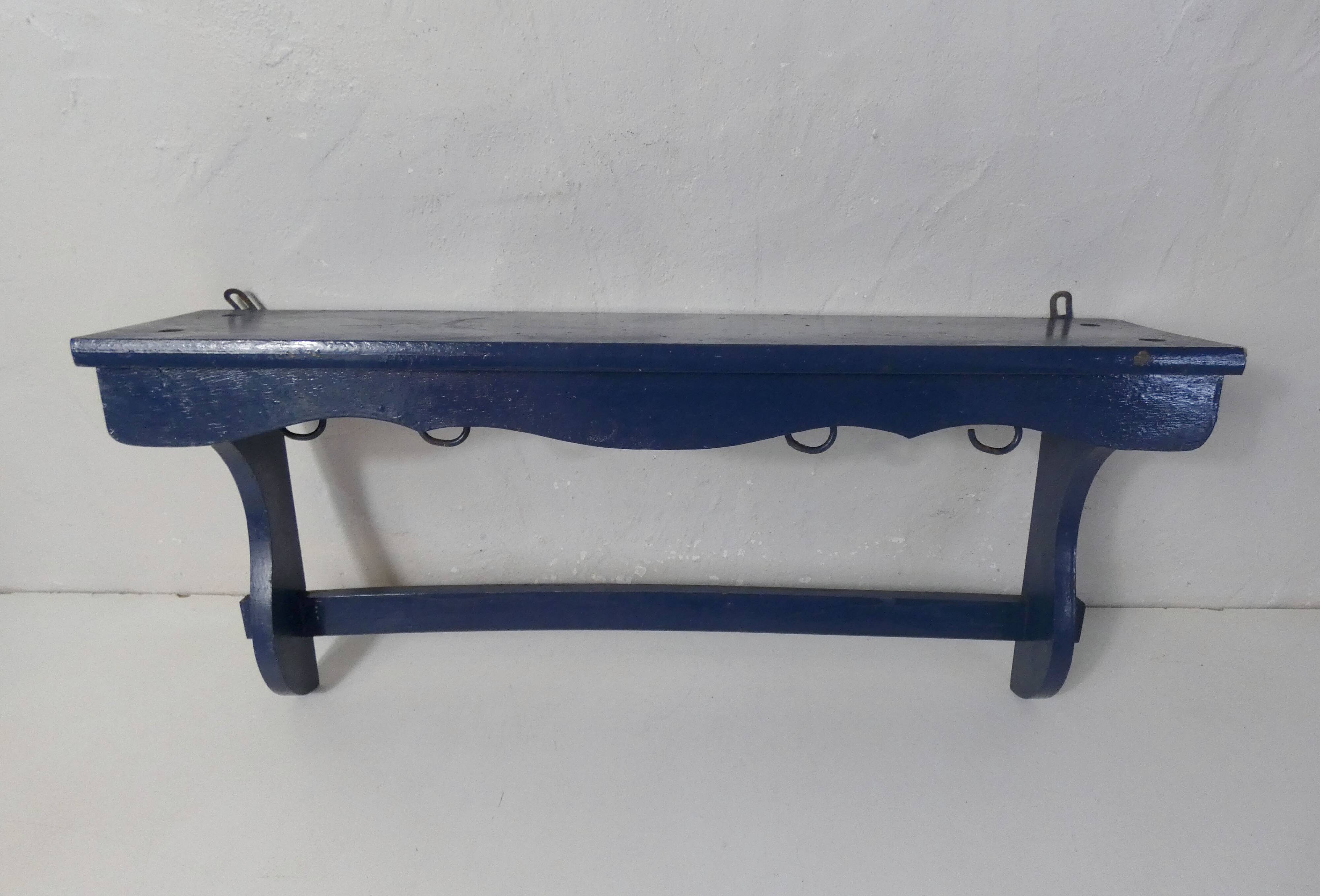 Vintage kitchen hook shelf