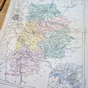 Carte de Seine-et-Marne, imprimée en 1883.