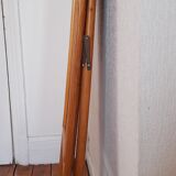 Vintage bamboo psyche mirror 38x150cm