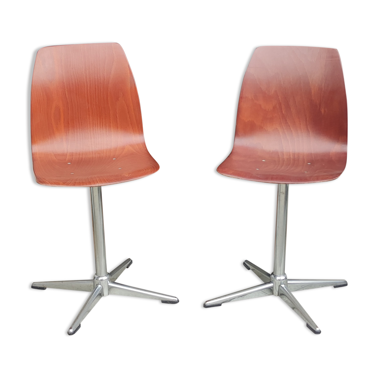 Pair of Pagholz chairs/design 20th