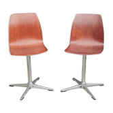Pair of Pagholz chairs/design 20th
