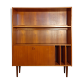 Bibliothèque danoise en teck vintage scandinave 1960s