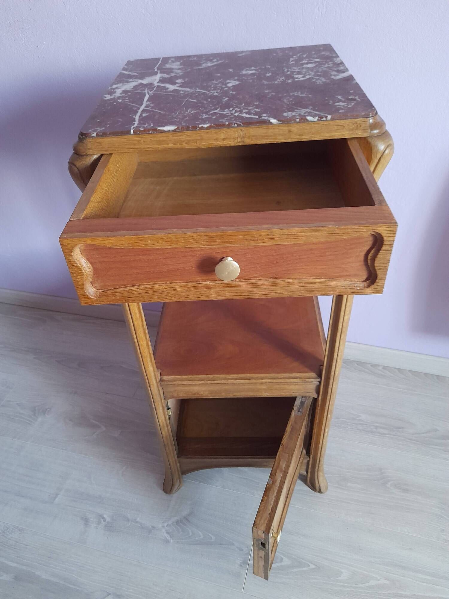 Art Nouveau bedside table