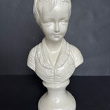 Bust of a young girl in plaster