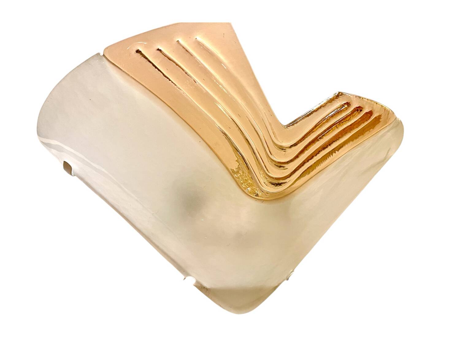 La Murina pair of Murano glass wall lights, Italy 1980