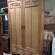 Former Parisian cabinet high in oak with pediment - 50s