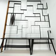 1960's art wall unit or room divider with sculpture by Jelínek