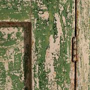 Old bedroom chest of drawers with green tones (c.1920) #8
