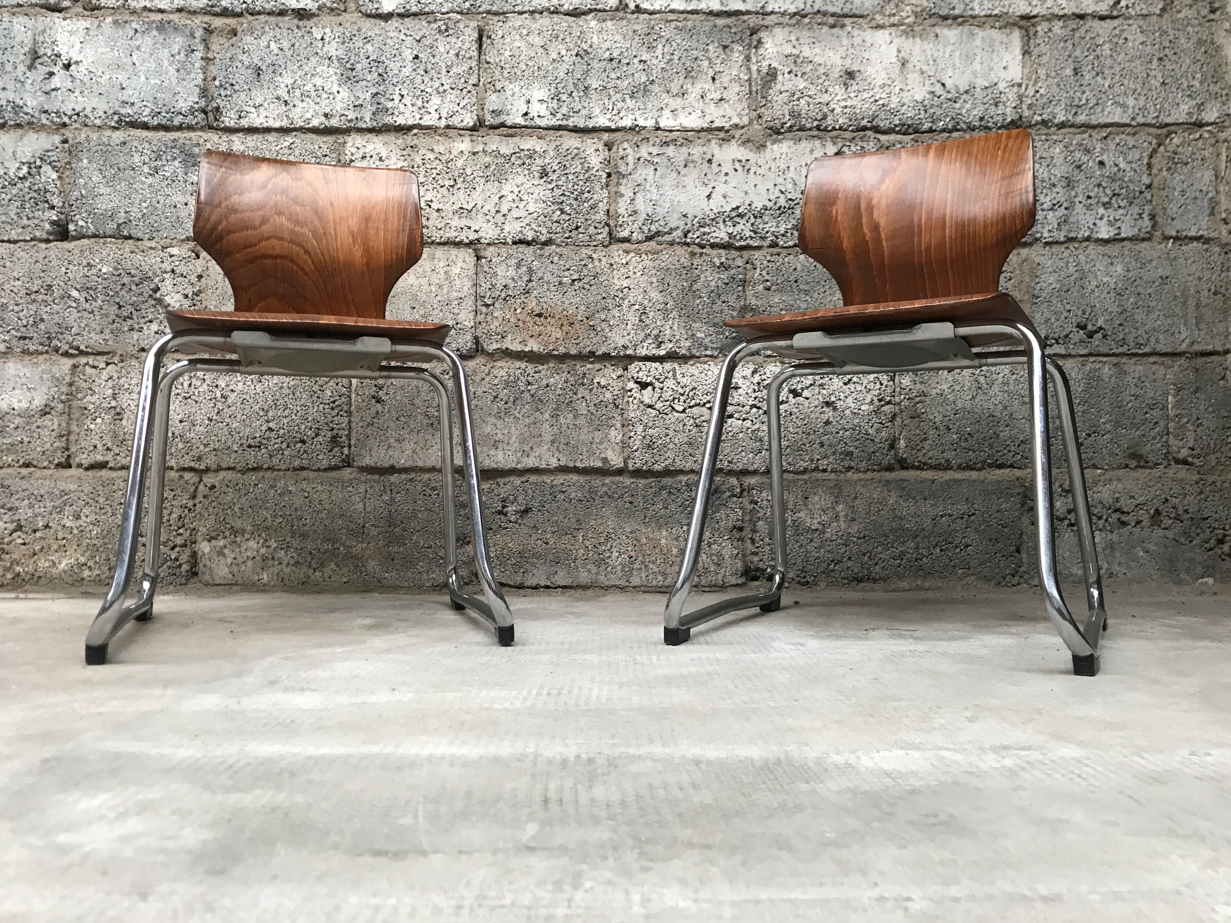 Pair of children's chair Pagholz Flototto