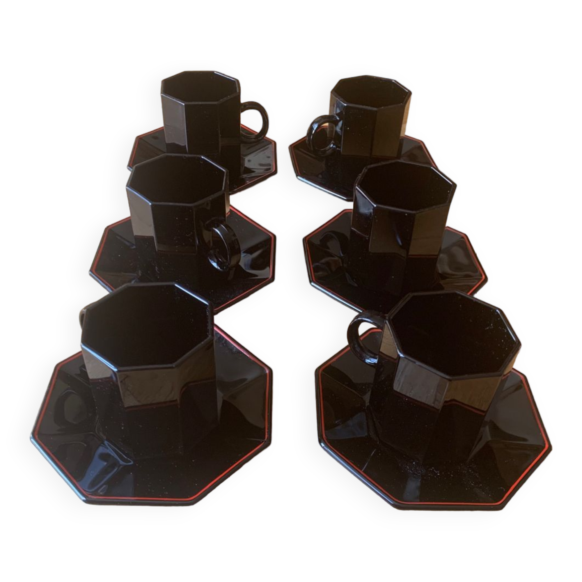 Geometric coffee cups