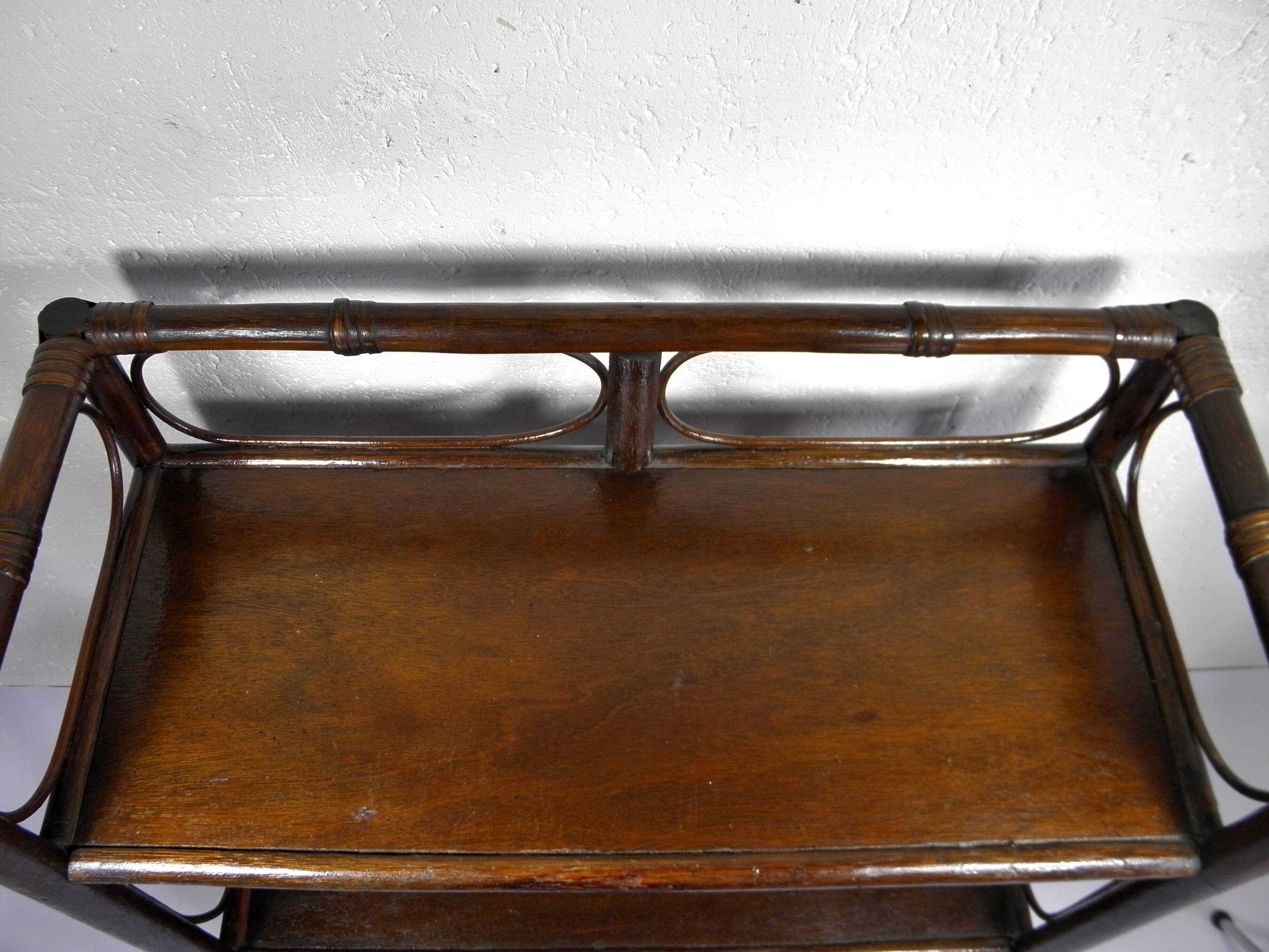 SHELF - BOOKCASE on legs in RATTAN