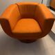 B&B Italia fauteuil design orange vintage / collector
