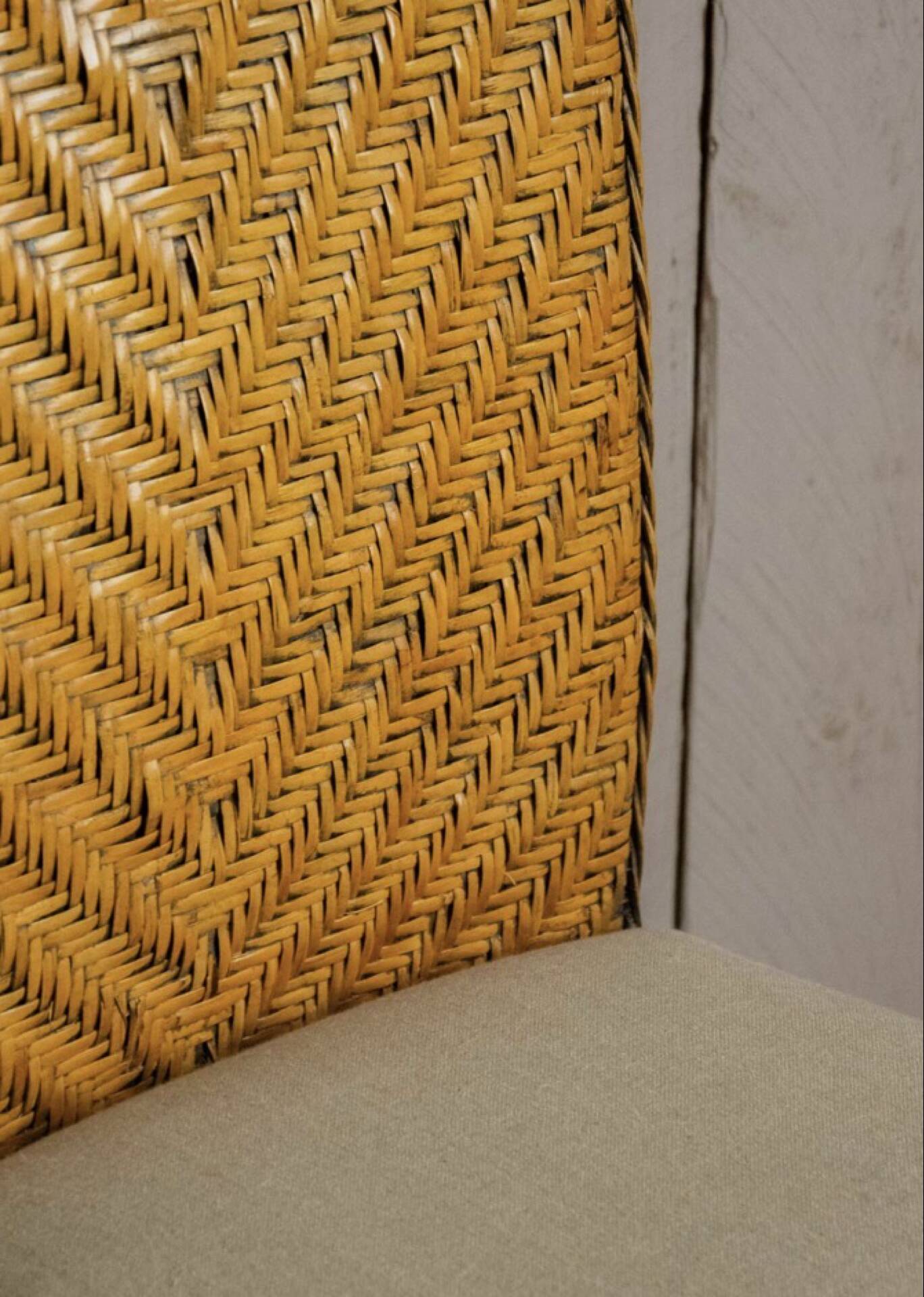 Paire de chaises en rotin